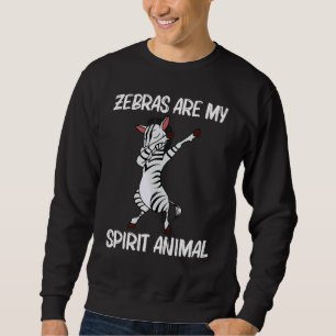 Sweatshirt Zèbre Pour Hommes Femmes Africain Zoo Animal 2