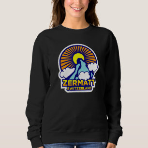 Sweatshirt Zermatt Suisse Matterhorn suisse Soleil Brillant