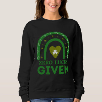 Sweatshirt Zéro chance donnée Jour de la Saint-Patrick Saint-