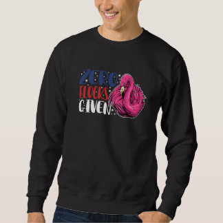 Sweatshirt Zéro troupeaux donnés  Animal  Flamant rose pour h