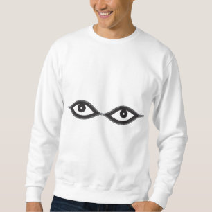 Sweatshirt Zipper eyes