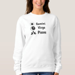Sweatshirt Zodiaque Soleil Lune Ascendant Astrologie Céleste
