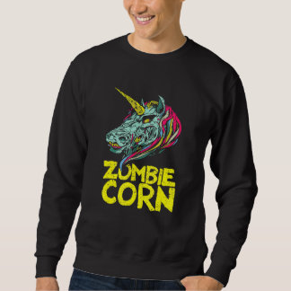 Sweatshirt Zombiecorn Zombie Licorne Animal de Halloween squ