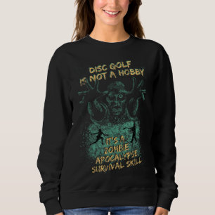 Sweatshirt Zombies Drôle Halloween Disque Gear De Golf Pour L