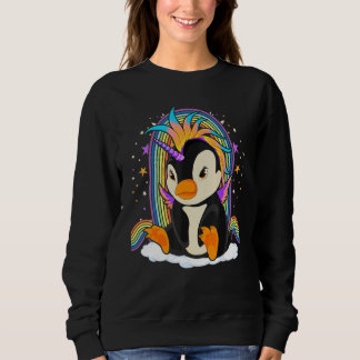 Sweatshirt Zoo Animal Bird Rainbow Penguincorn Imaginaire Uni