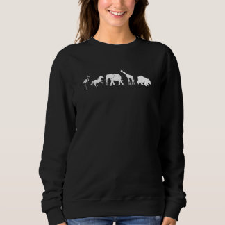 Sweatshirt Zookeeper Zoo Animaux Eléphants Giraffes