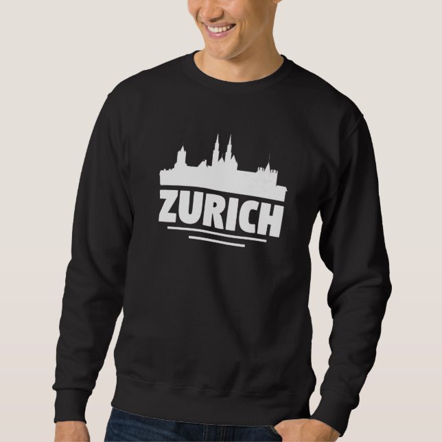 Sweatshirt Zurich Suisse  3 (Devant)