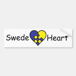 Swede Heart Bumper Sticker