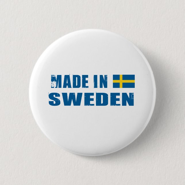 SWEDEN 2 INCH ROUND BUTTON (Front)