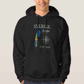 Sweden Adventure Is Out There Sverige Swedish Flag Hoodie