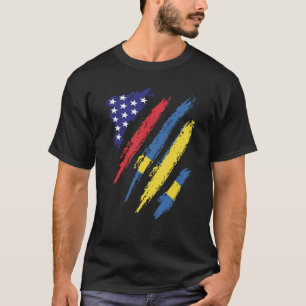 Sweden American Grown Flag USA Patriot Heritage Mo T-Shirt