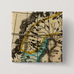 Sweden and Finland 2 Inch Square Button