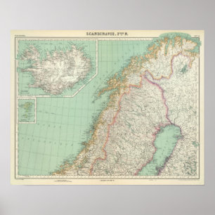 Sweden and Iceland Poster