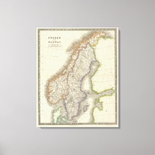 Sweden and Norway 10 Canvas Print