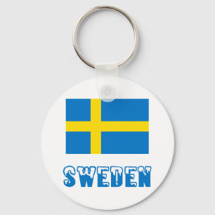 Sweden and Swedish Flag Keychain