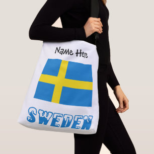 Sweden and Swedish Flag Personalized Crossbody Bag