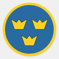 Sweden country flag roundel round symbol army nati