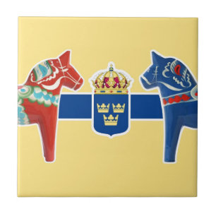 Sweden Dala Coat of Arms Tile
