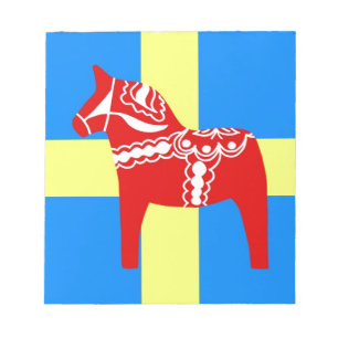 Sweden Dala Horse Notepad