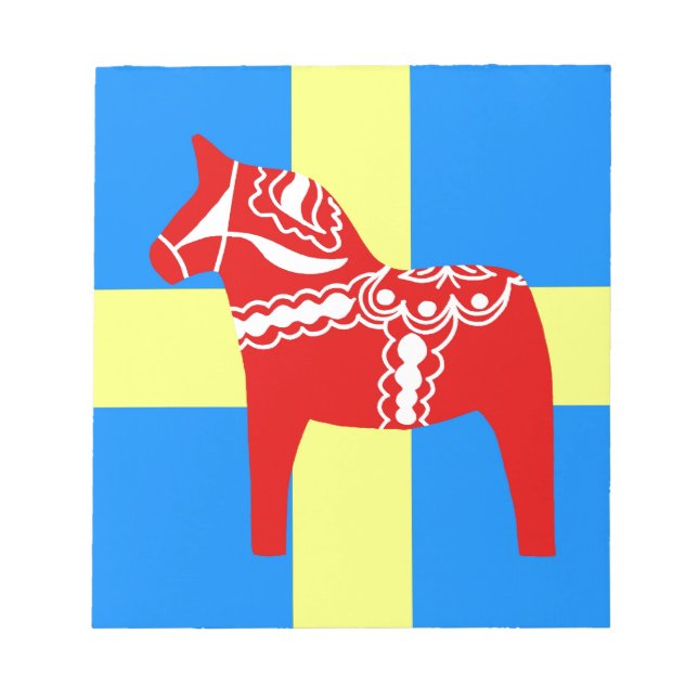 Sweden Dala Horse Notepad (Front)