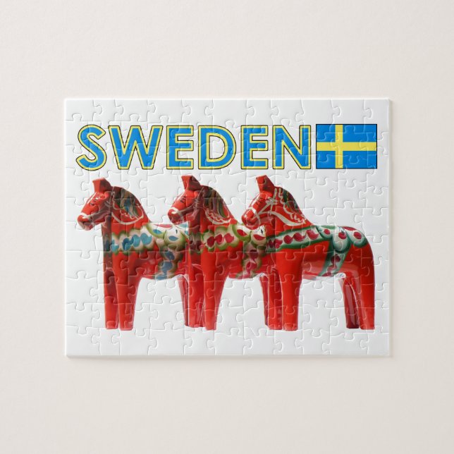 Sweden Dala Horses Jigsaw Puzzle (Horizontal)