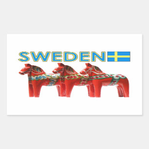 Sweden Dala Horses Sticker