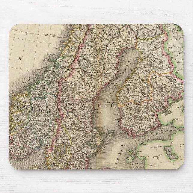 Sweden, Denmark and Norway Mouse Pad (Front)