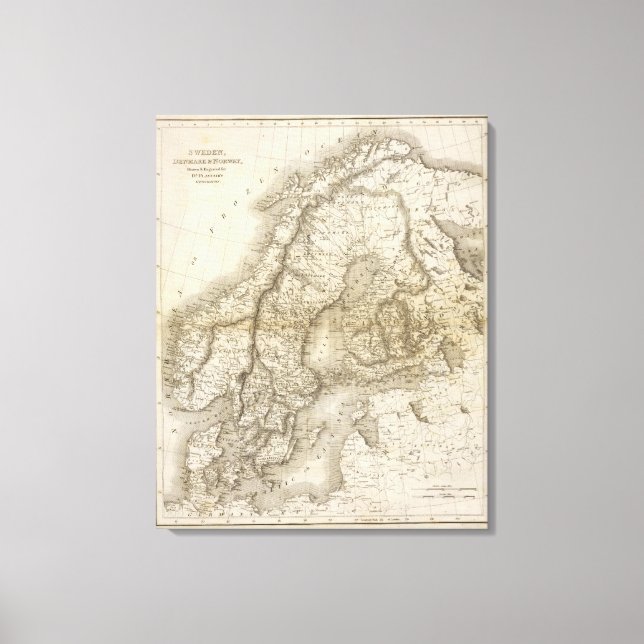 Sweden, Denmark, Norway Canvas Print (Front)