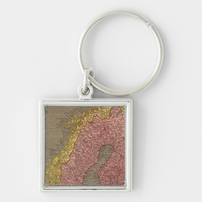 Sweden, Denmark, Norway Keychain (Front)