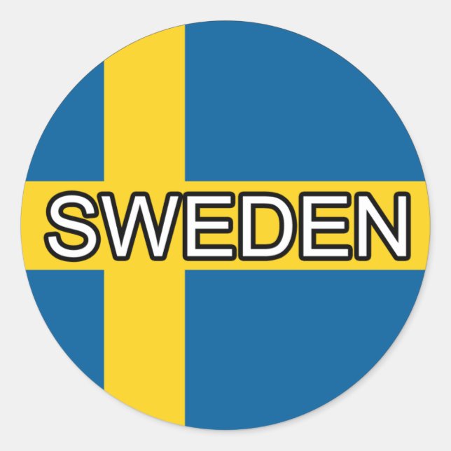 Sweden Euro Sticker (Front)