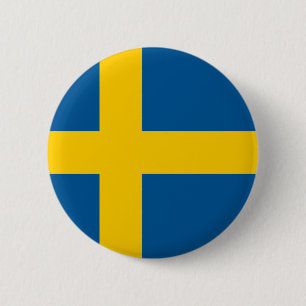Sweden Flag 2 Inch Round Button