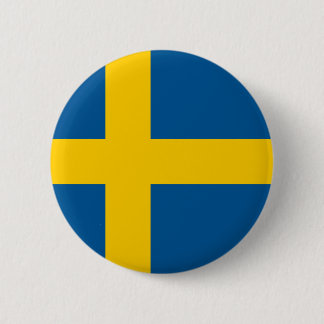 Sweden Flag 2 Inch Round Button