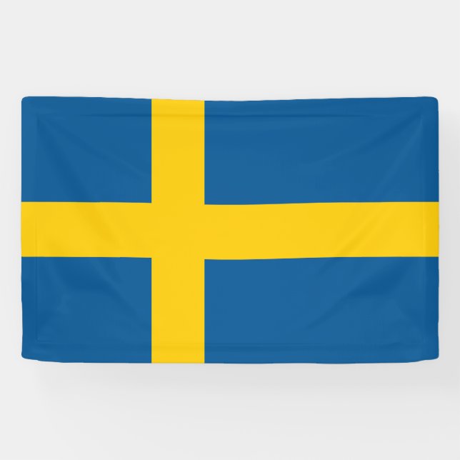 Sweden Flag Banner (Horizontal)