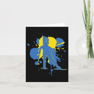 Sweden Flag Biathlonist - Swedish Biathlon 1  Card