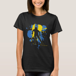 Sweden Flag Biathlonist - Swedish Biathlon T-Shirt