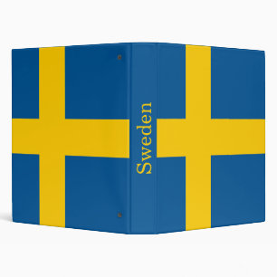 Sweden Flag Binder
