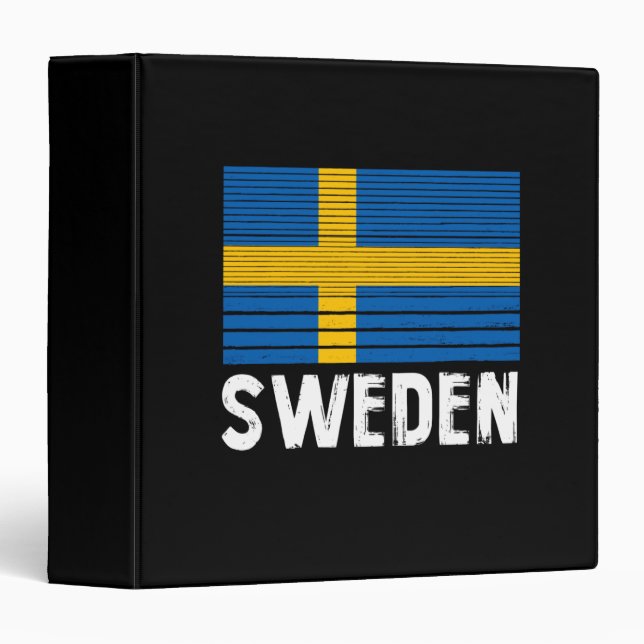 Sweden Flag Binder (Front/Spine)