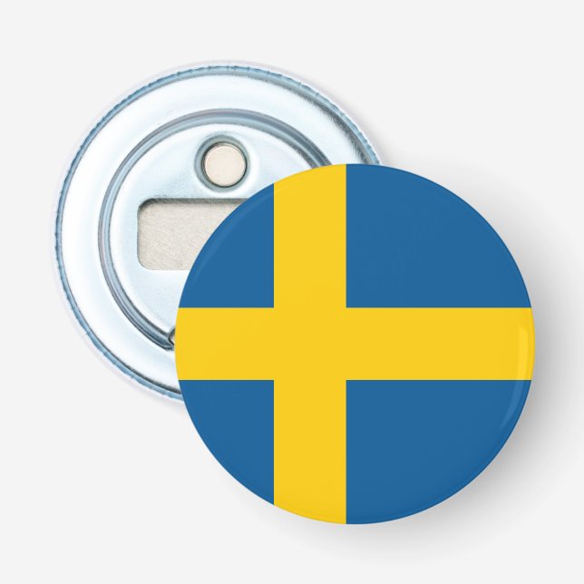 Sweden Flag Bottle Opener (Front)