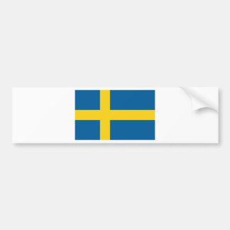 Sweden flag bumper sticker