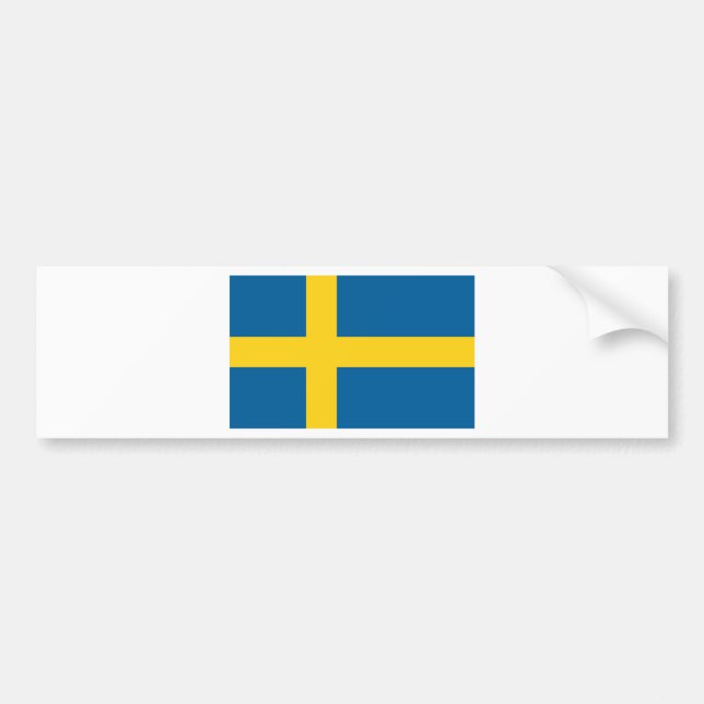Sweden flag bumper sticker (Front)