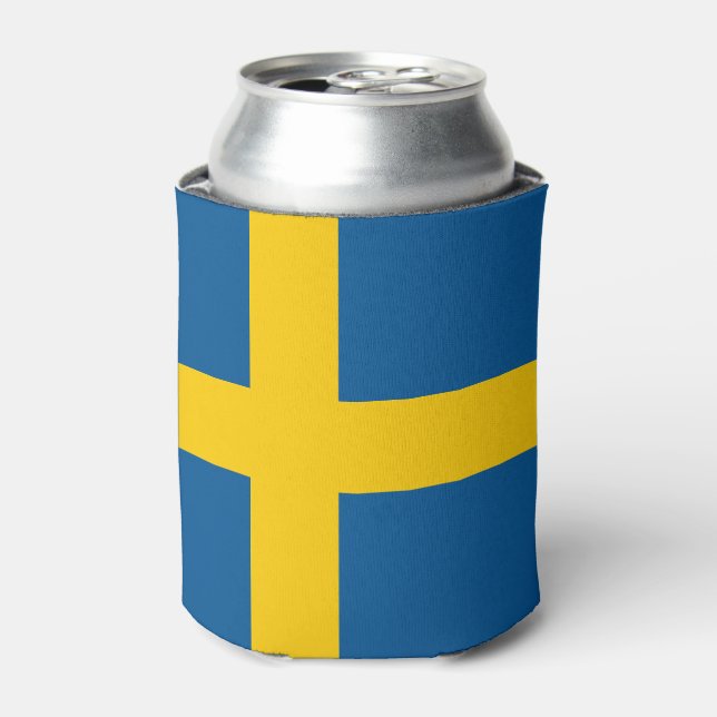 Sweden Flag Can Cooler (Can Front)