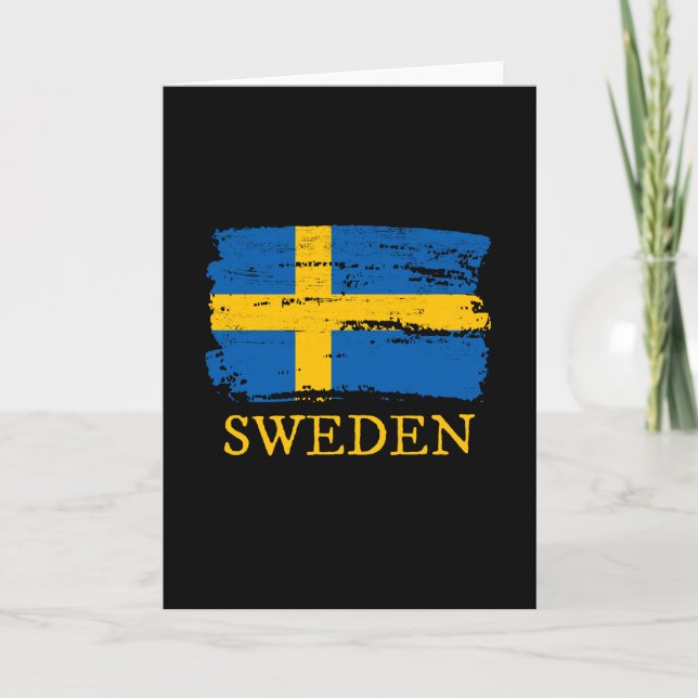 Sweden Flag Card (Front)
