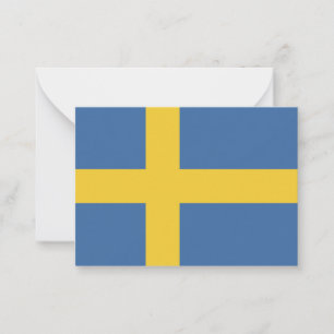 Sweden flag card