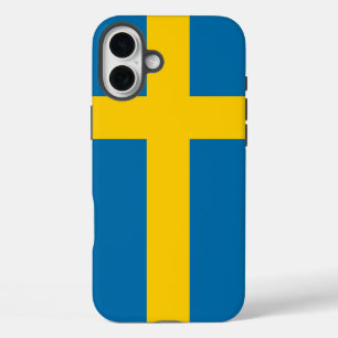 Sweden Flag iPhone 16 Plus Case