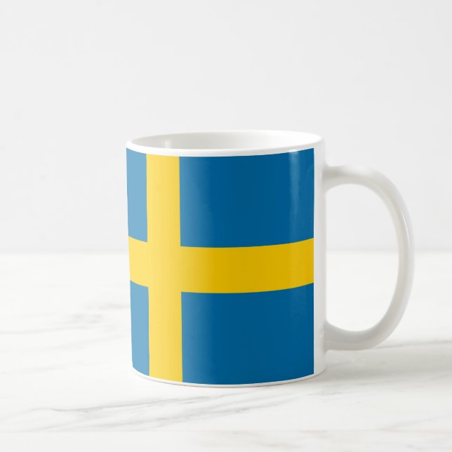 Sweden Flag Ceramic Coffee Mug (Right)