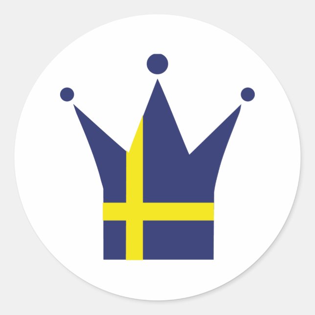 Sweden Flag Classic Round Sticker (Front)
