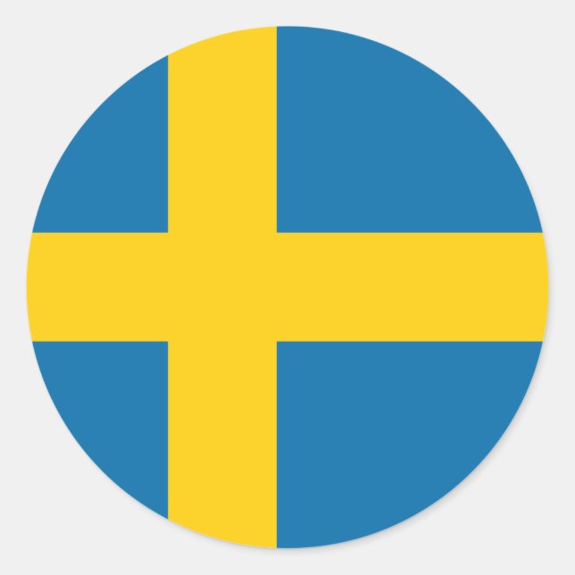 Sweden Flag Classic Round Sticker (Front)