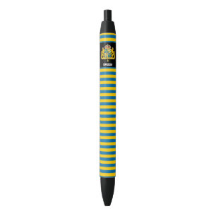 Sweden Flag Cute Patriotic Black Ink Pen