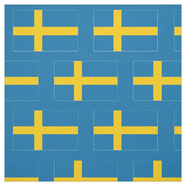 Sweden Flag Fabric (Swatch)