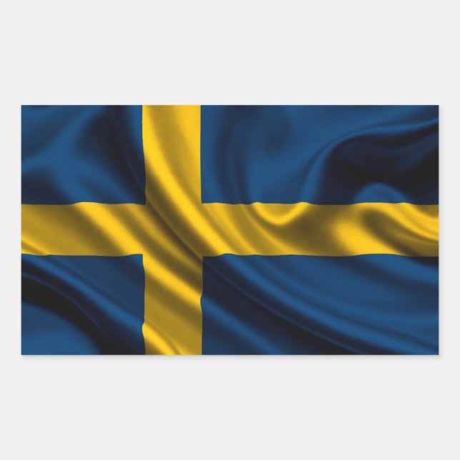 Sweden Flag Fabric Sticker (Front)